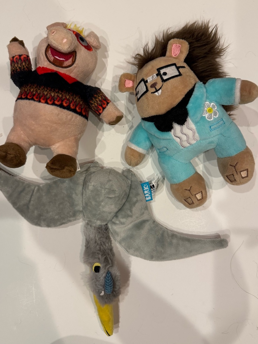 BarkBox Dog Toy Lot Pig Furreri Gene Gentleman Jurassic World Quetzalcoatlus